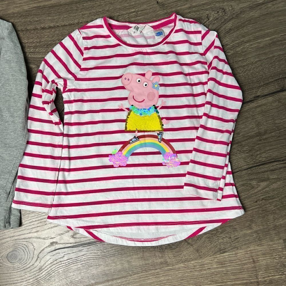 Gap and H&M Girl T shirt Lot of 2 size S and 6-8 - Picture 2 of 9